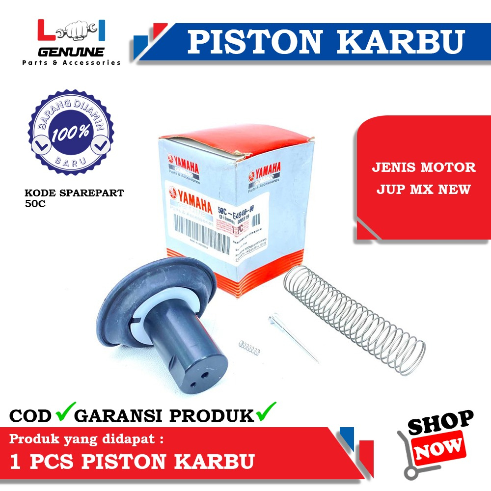 -LOI- VACUM KARBURATOR DIAGFRAGMA KARBURATOR ASSY KARET PISTON KARBU JUPITER MX NEW 50C