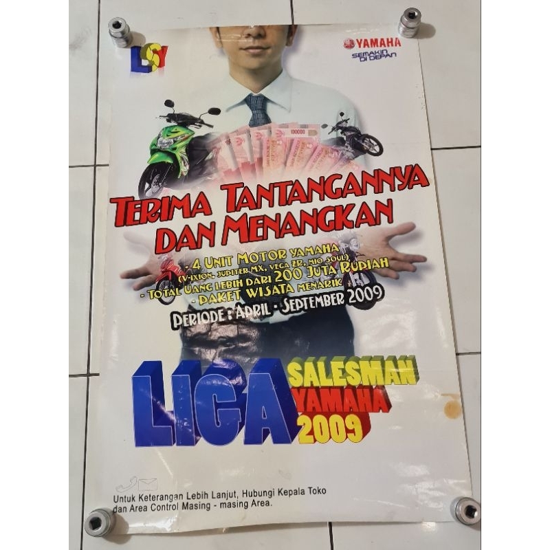 Poster jumbo lawas iklan YAMAHA ORI