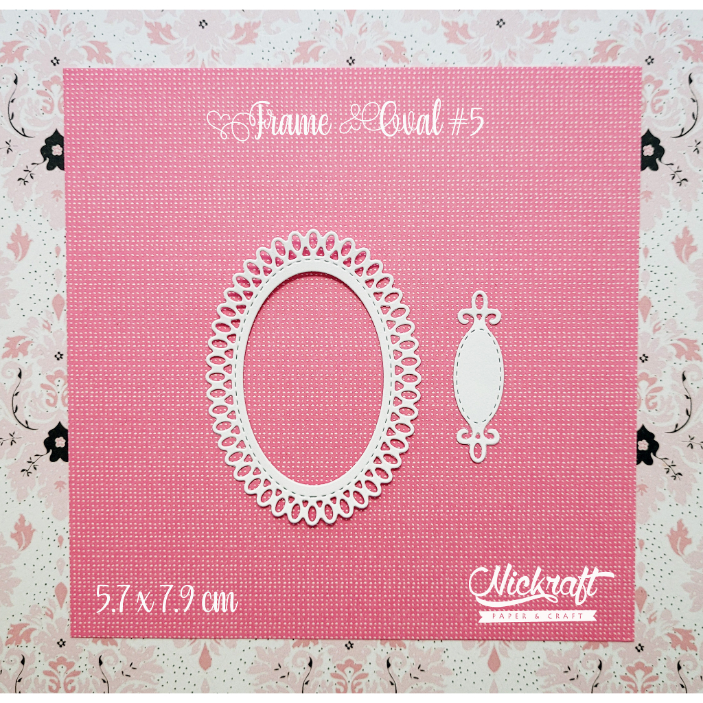 

FRAME OVAL #5 - Hiasan Scrapbook Jurnal Die Cut Journaling Bujo