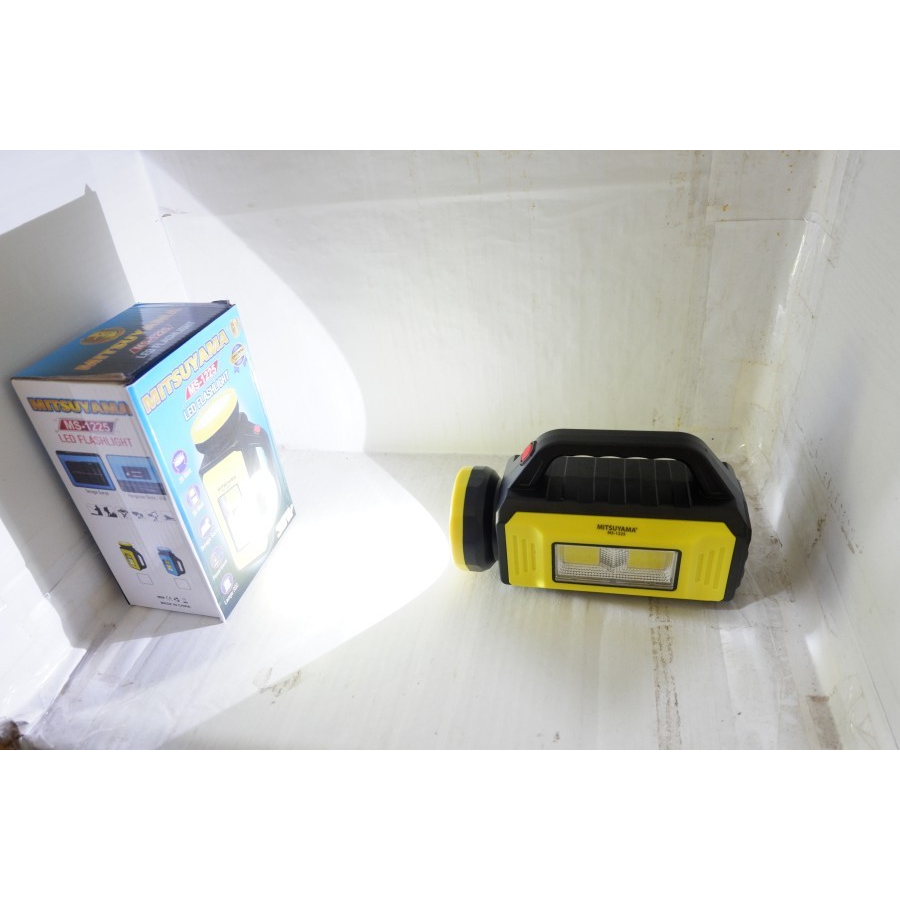 MS-1225 Senter Mitsuyama LED COB solar lampu emergency Flashlight 30W