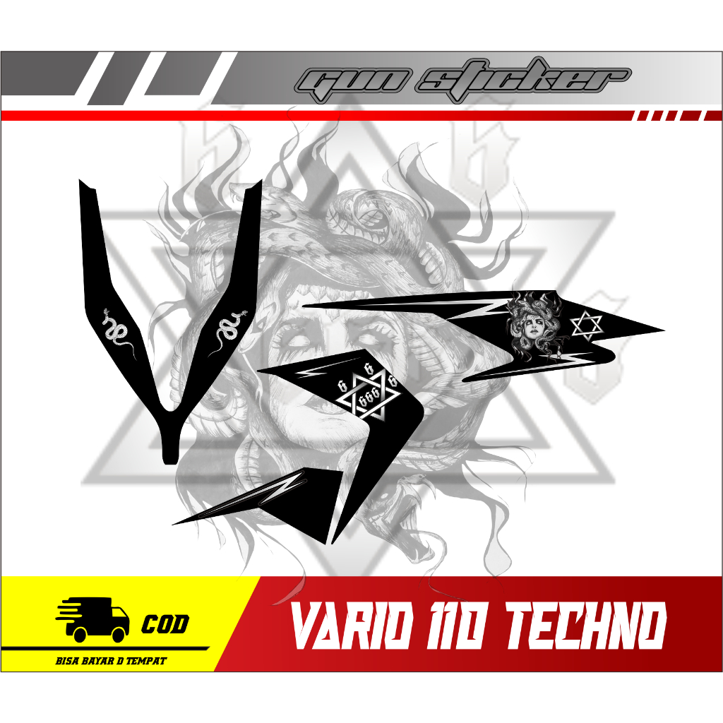 STRIPING TRANSARAN MEDUSA VARIO TECHNO 110