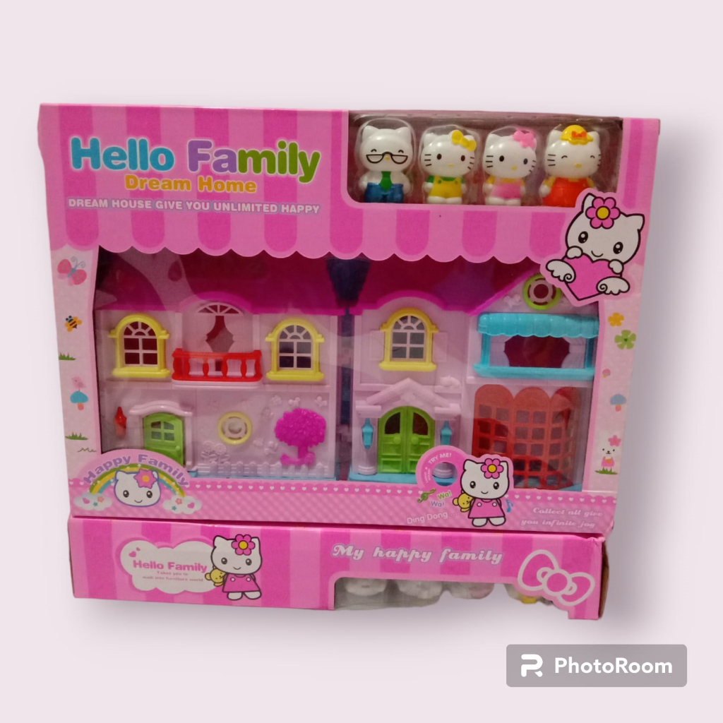 dream house hellokitty/mainan anak/mainan peran
