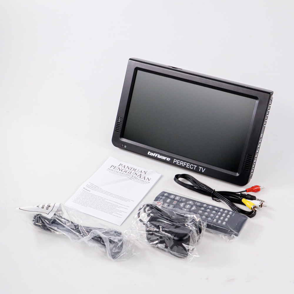 Taffware Portable TV Monitor 10 Inch DVB-T2 + Analog - D10 - Black