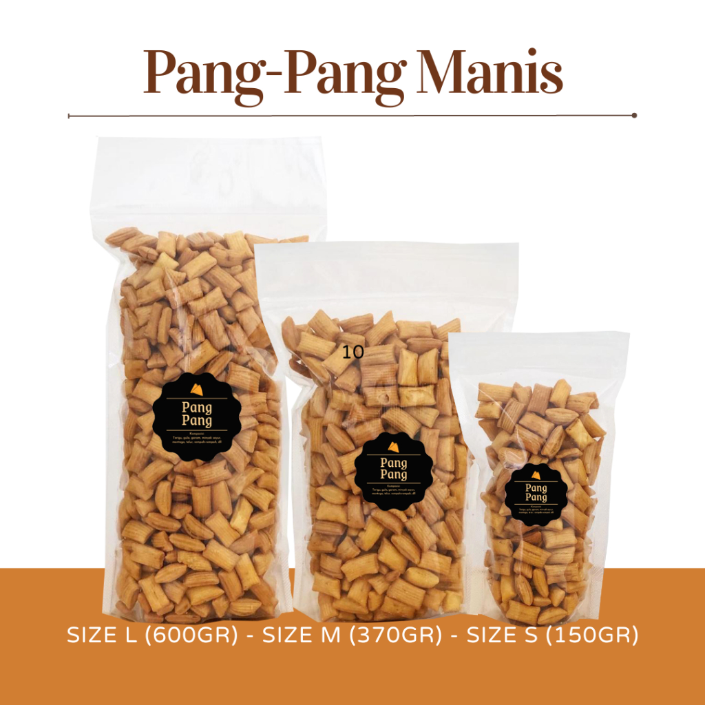 [DELISH SNACKS] Pang-Pang (L) 600gr / Snack Cemilan / Camilan Enak Gurih Manis / Pang Pang