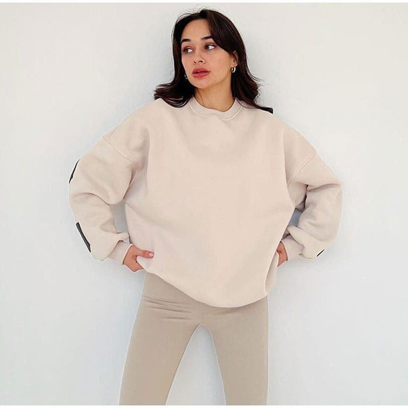 Sweater oblong uniseks lengan panjang - HAVARD BACK - Sweatshirt korean basic oversize