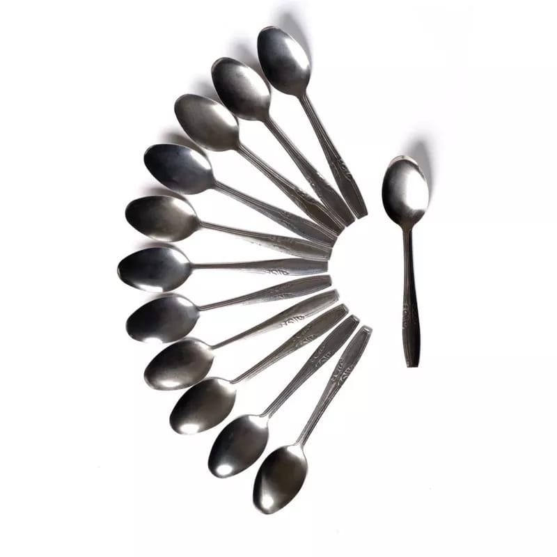 PROMO ( 12 PCS/1 LUSIN) Sendok stainless steel/ sendok teh /sendok es/sendok stainless/tea spoon/ice spoon