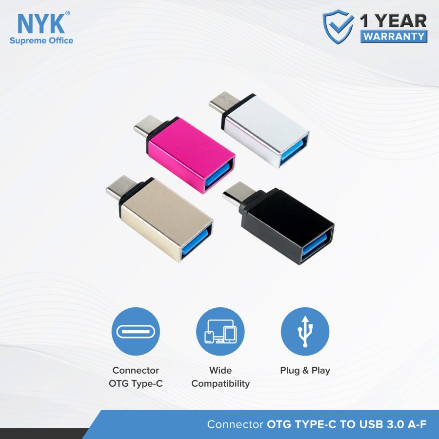 Connector Adapter Converter OTG USB to Type C 3.0 Fast Speed NYK