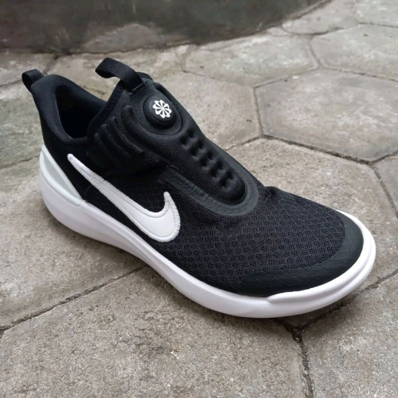 sepatu anak nike e series slip on black original