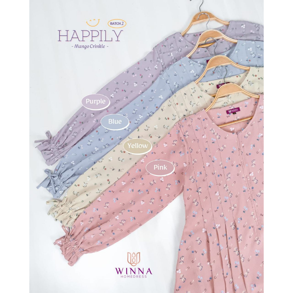 HAPPILY BATCH2 by WINNA klambieakhwat | mango crinkle