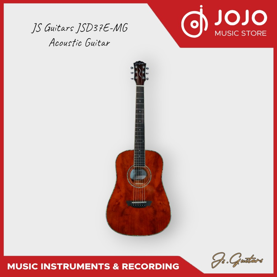 JS Guitars JSD37E-MG Mini Dressnought Acoustic Guitar
