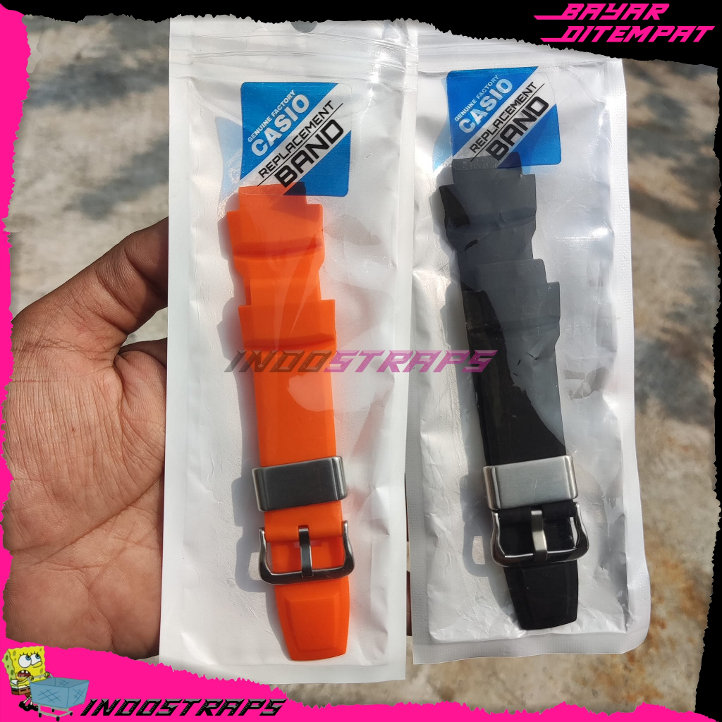 STRAP TALI JAM TANGAN PRG-250 PRG-510 PRG-550 PRW-2500 PRW-5100 - HITAM OREN