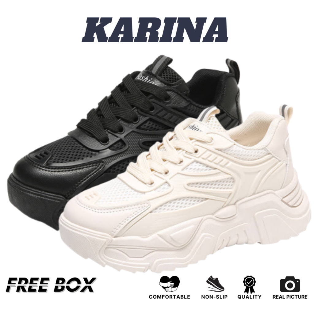 GROSIRTAS &quot;FREE BOX&quot; LV0213 Sepatu Sneakers Wanita Import Sport Shoes Sepatu Fashion Wanita Korean Style Sepatu Sneakers Putih Wanita