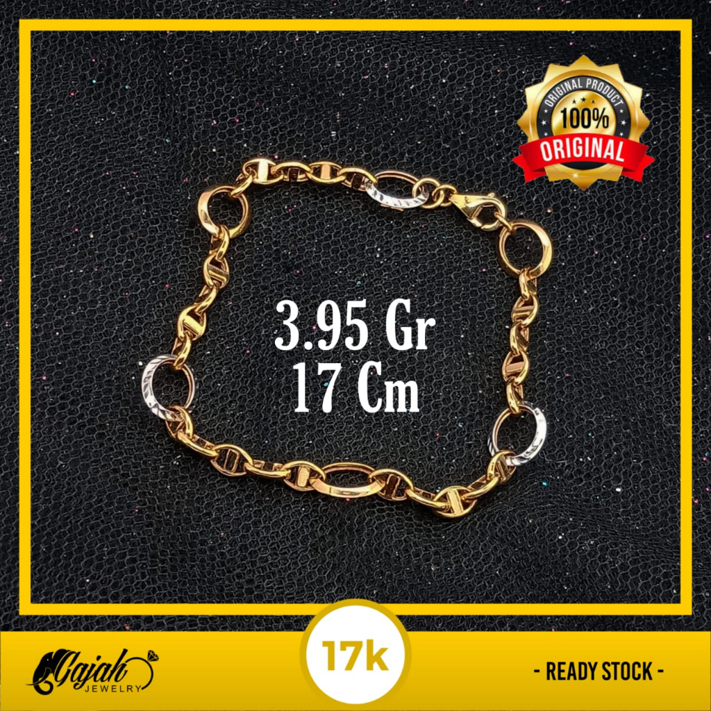 Gelang Emas 17K - 3.95 Gr Kadar 750 - 5375