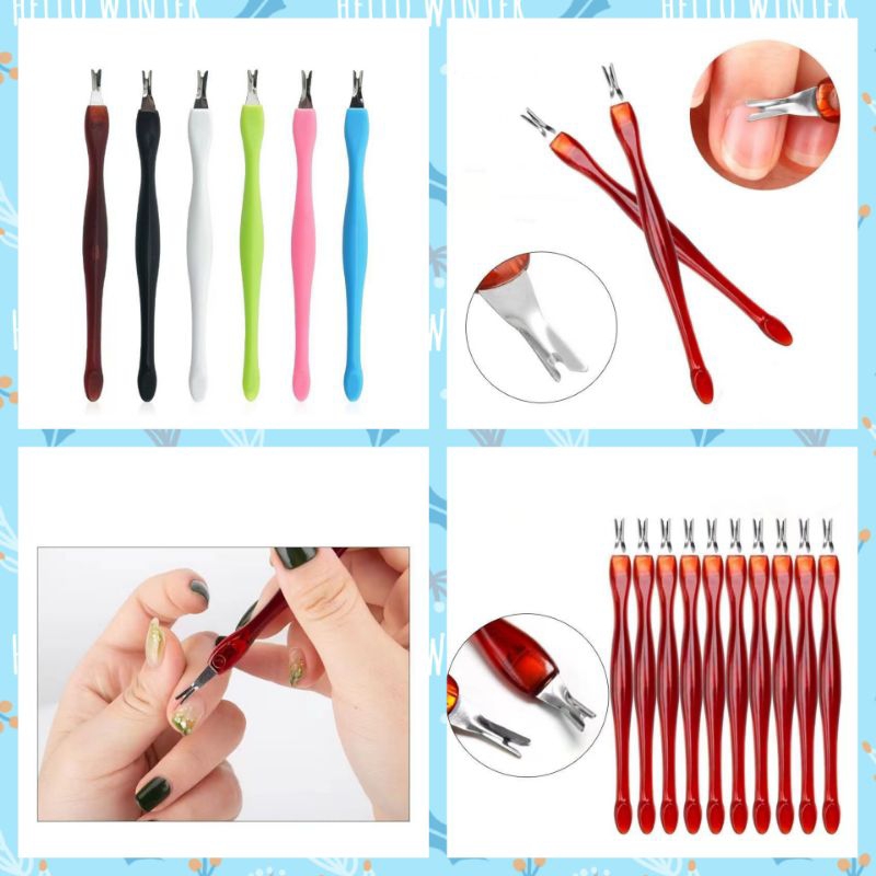 Cuticle Trimmer / Pusher Lidah Pembersih / Pemotong Kutikula Kuku Nail Art Tools High Quality