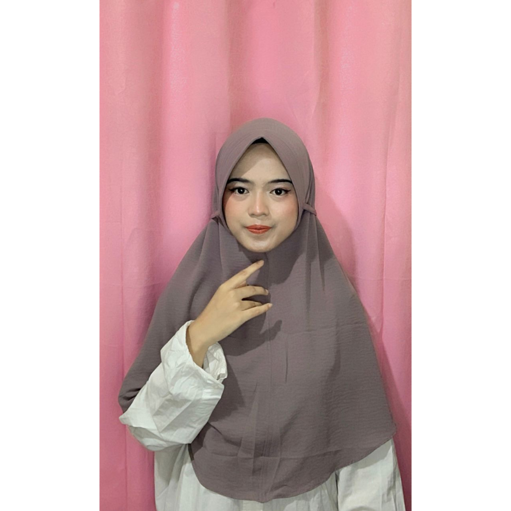 HIJAB BERGO INSTAN CRINGCLE PET TALI L (CRINGCLE AIR FLOW)