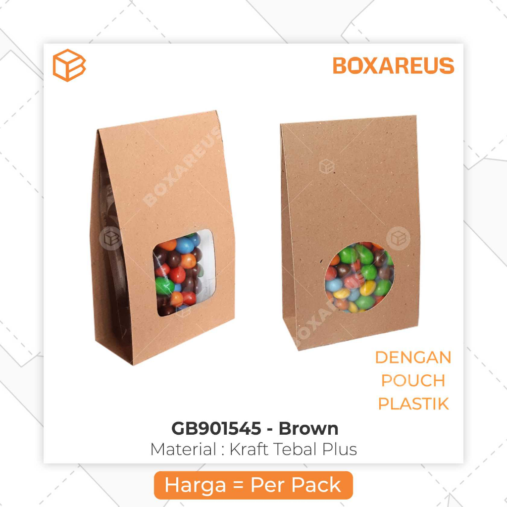 Pouch Plastik Gift Box packaging souvenir box - GB901545 (100pcs)