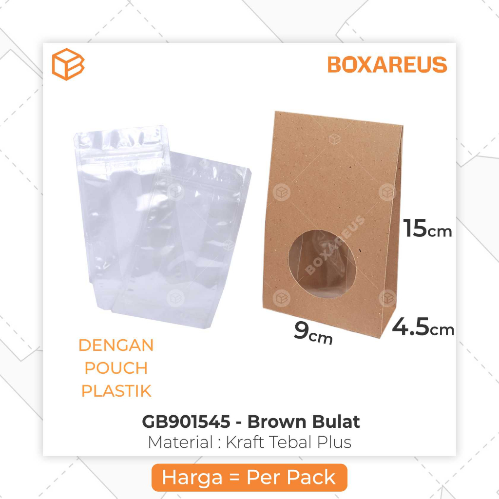 Pouch Plastik Gift Box packaging souvenir box - GB901545 (100pcs)