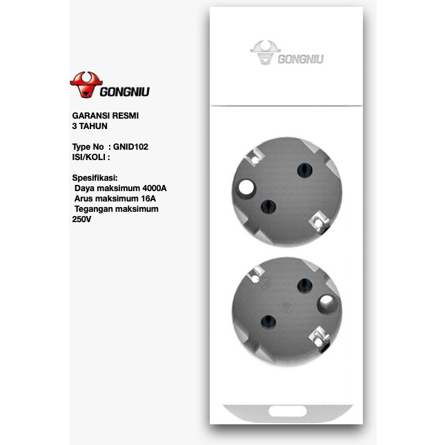 Stop Kontak Gongniu Tanpa kabel /Stop Kontak/Colokan
