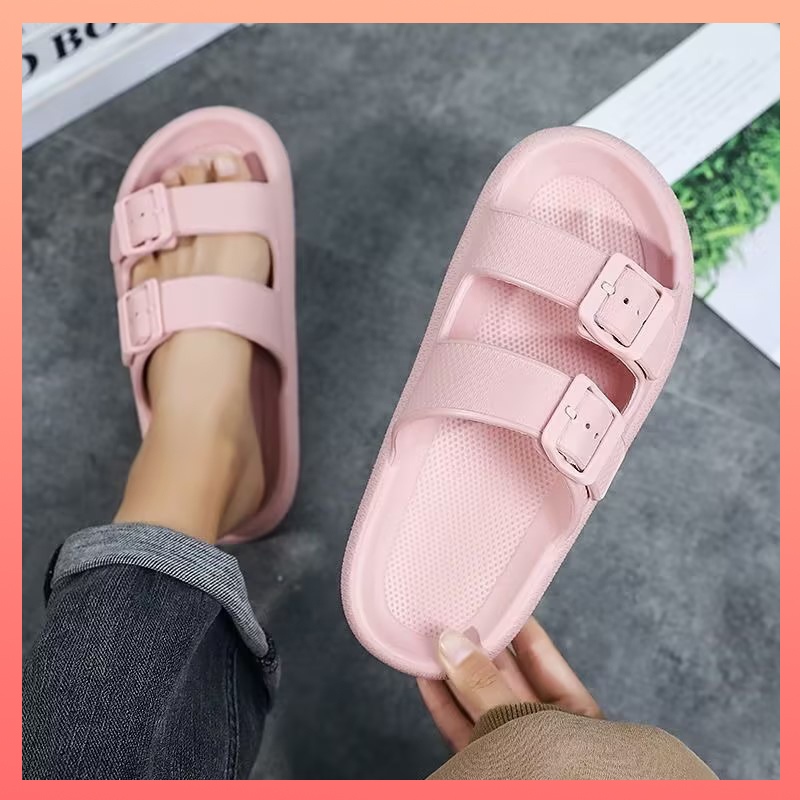 Sandal jelly kasual wanita korea murah Anti slip sandal EVA empuk wanita Sendal selop kekinian wanita Impor terbaru 2024