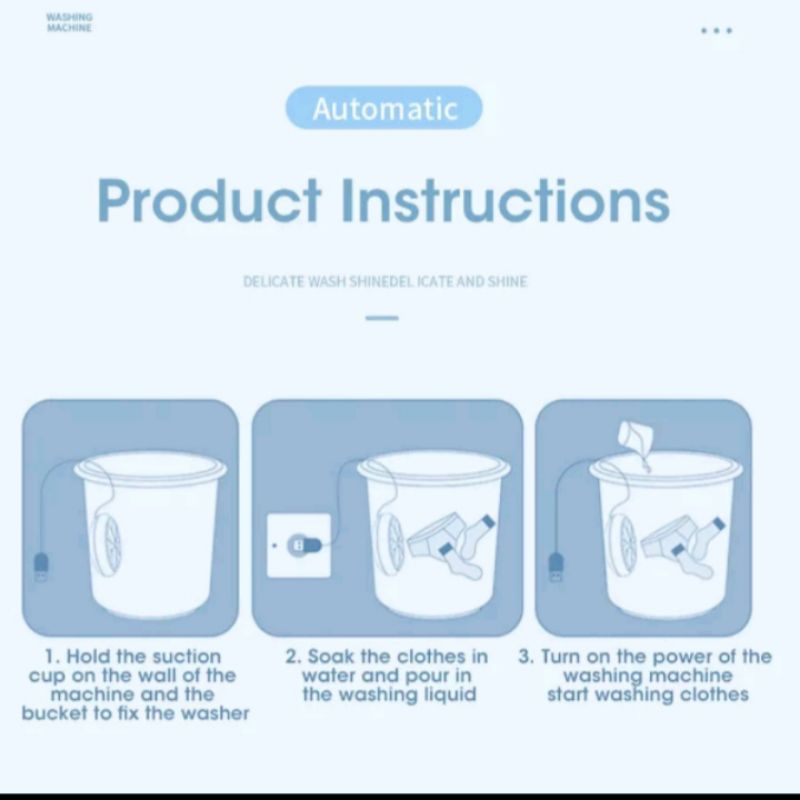 Mesin Cuci Mini Portabel