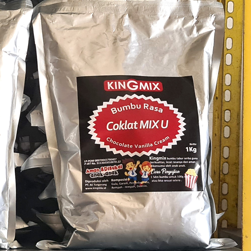 

Bumbu Tabur Rasa Coklat Vanila Cream 3on1 Kingmix Platinum 1 KG