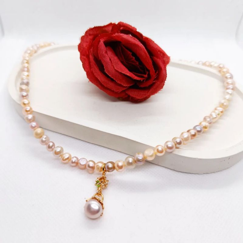 KALUNG ZIRCON MUTIARA LOMBOK ASLI