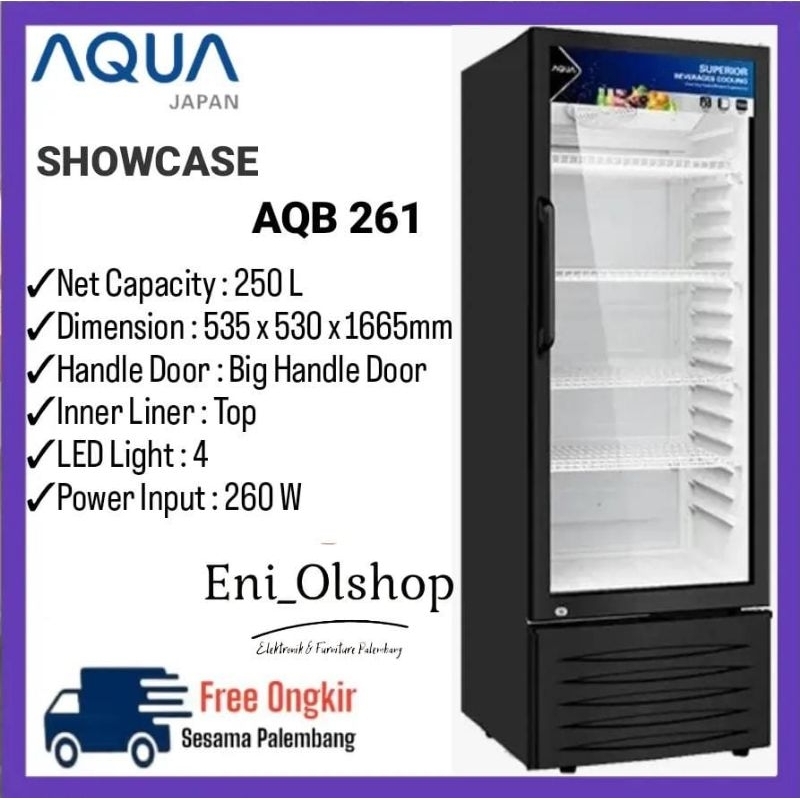 AQUA AQB-261 Showcase Cooler - Penyimpanan Makanan dan Minuman yang Praktis