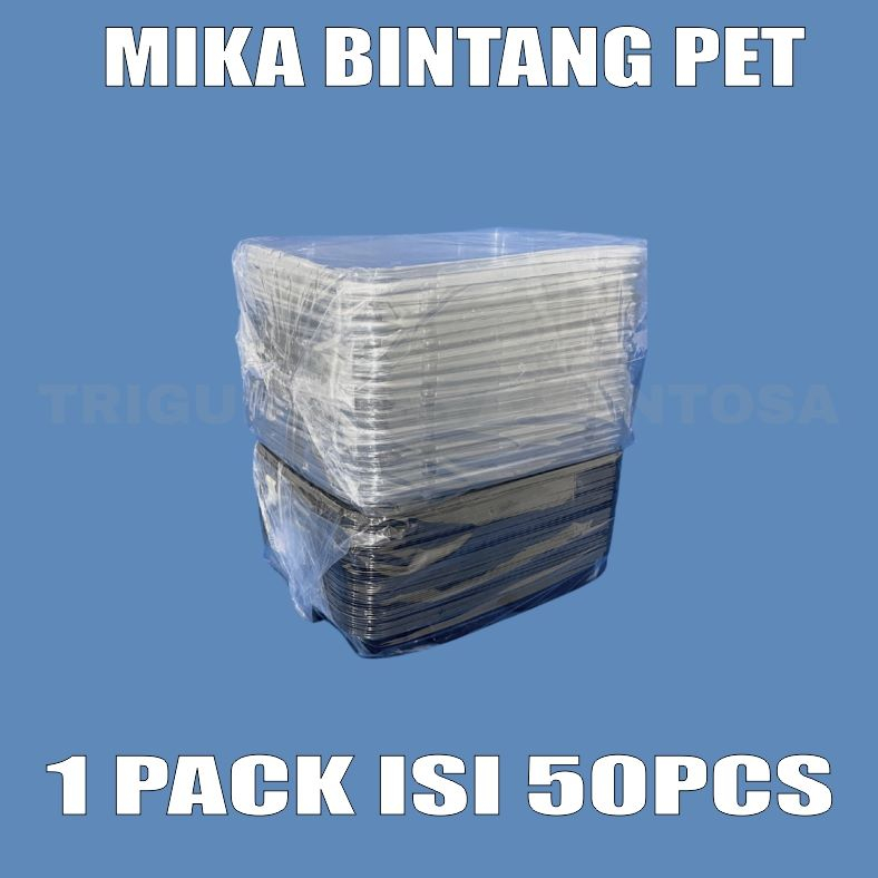 Mika Bento PET 4 Sekat Tray Lunch Box Makanan Dus Semua Jasa Kirim Surabaya