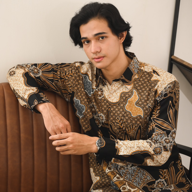 Batik Ayman - RAHARDIAN BROWN | Kemeja Batik Pria Katun Solo Halus Mewah Premium