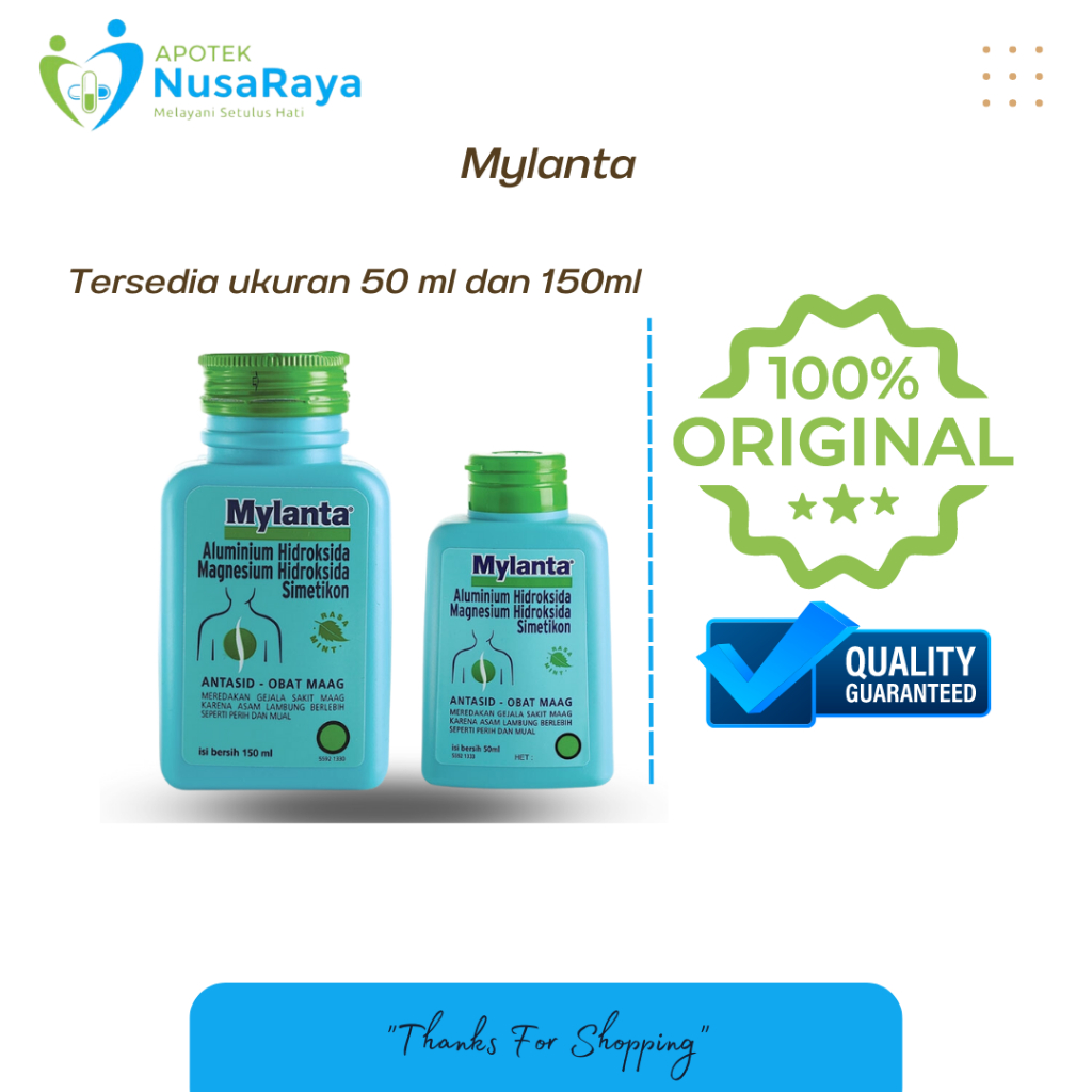 

MYLANTA SYRUP 50ml/ 150 ML - Obat Asam Lambung 50 ML Maag Nyeri Ulu Hati Perut Kembung Antasid Sirup