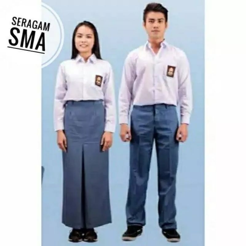 Baju seragam putih SMA Lengan Pendek & Panjang / Baju Seragam MAN lengan panjang / Baju seragam SMK 