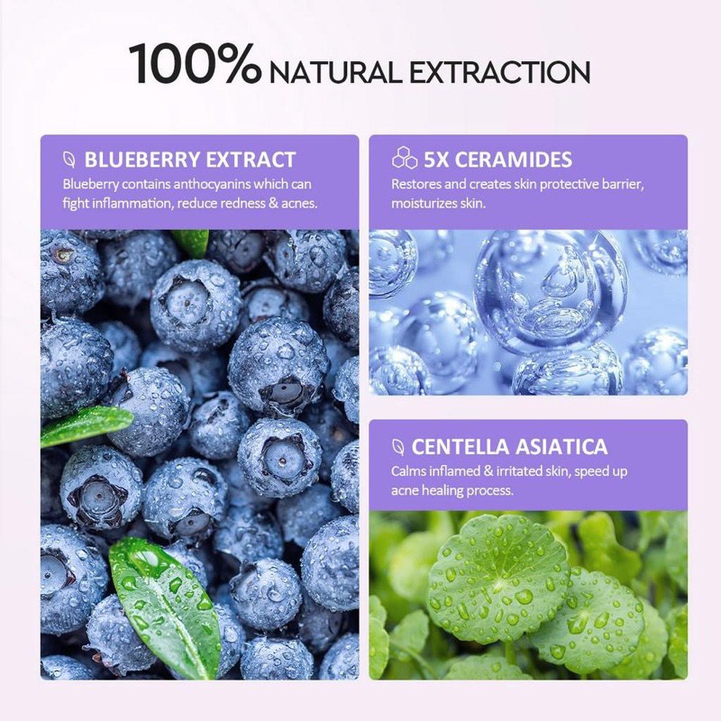 GLAD2GLOW Blueberry 5% Ceramide Moisturizer