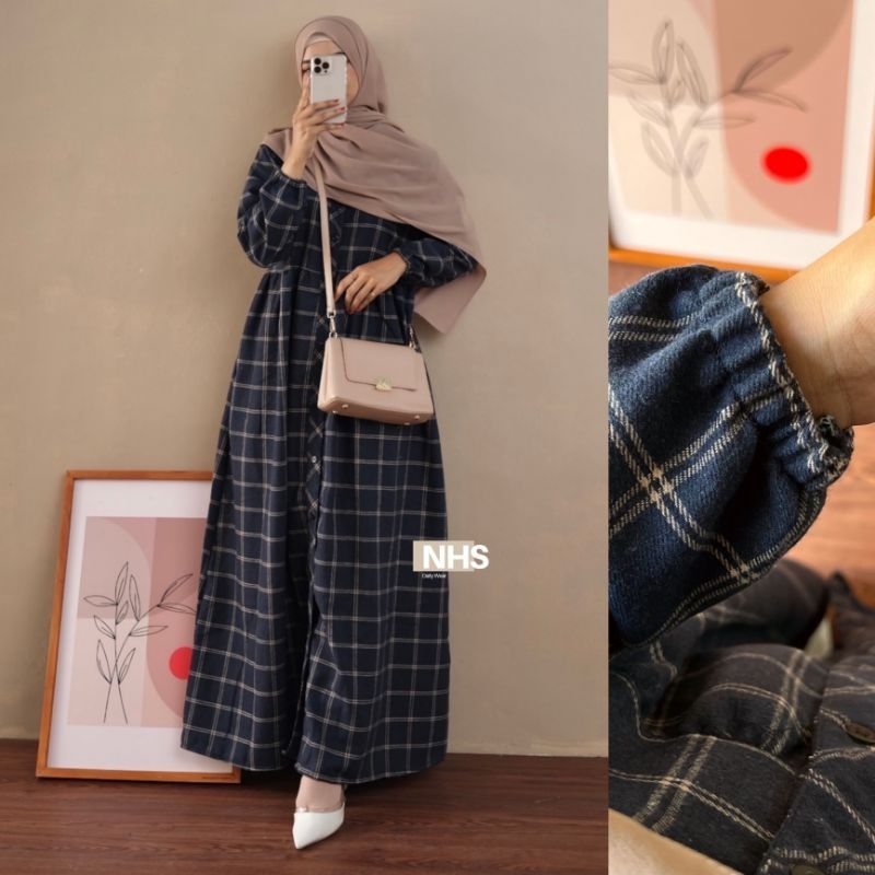 Belinda#1 gamis flanel jumbo xl xxl xxxl xxxxl