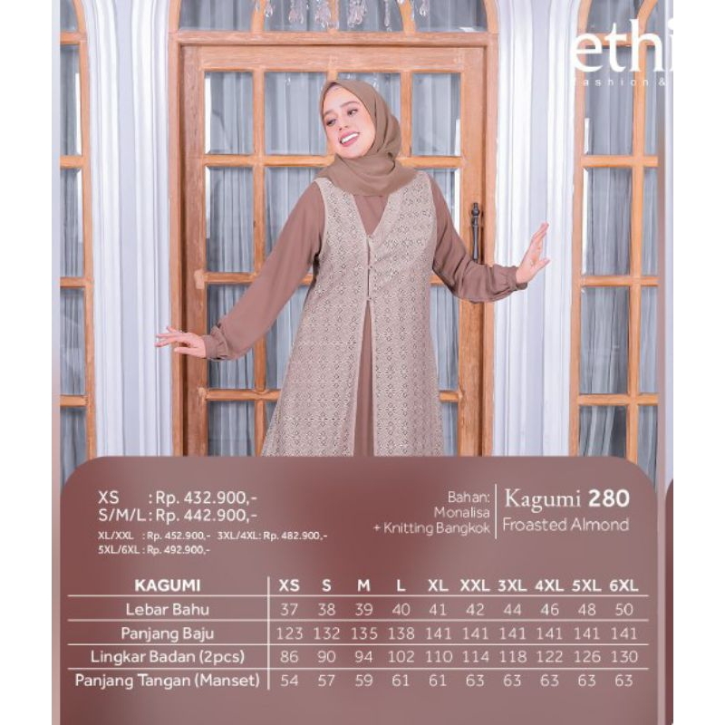 [ORIGINAL] GAMIS DEWASA ETHICA KAGUMI 280