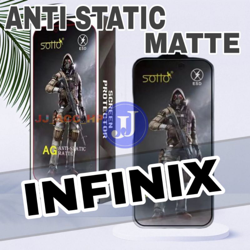 PELINDUNG LAYAR ANTI STATIC MATTE INFINIX NOTE 8 11 12 HOT 8 9 PLAY 10 PLAY 10S 11 PLAY 11S NFC 12 PLAY 12I 20 PLAY 20I 20S SMART 5 6 7 NOTE 30 PRO