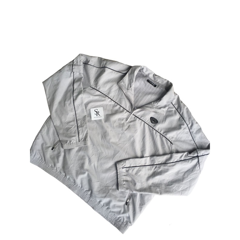 JAKET HALF ZIPPER CORAGIO PARASUT SECOND ORIGINAL MULUS