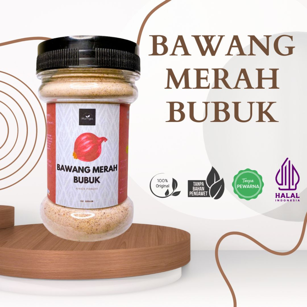 

BAWANG MERAH BUBUK / Onion Powder Rempah Dapur dan Bumbu Masak Botol