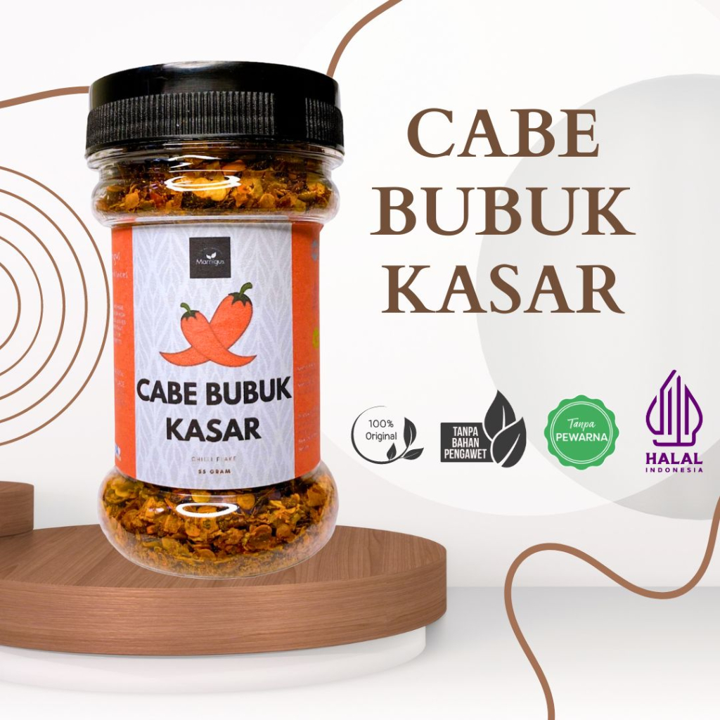

CABE BUBUK KASAR / Chilli Flakes Rempah Dapur dan Bumbu Masak Botol