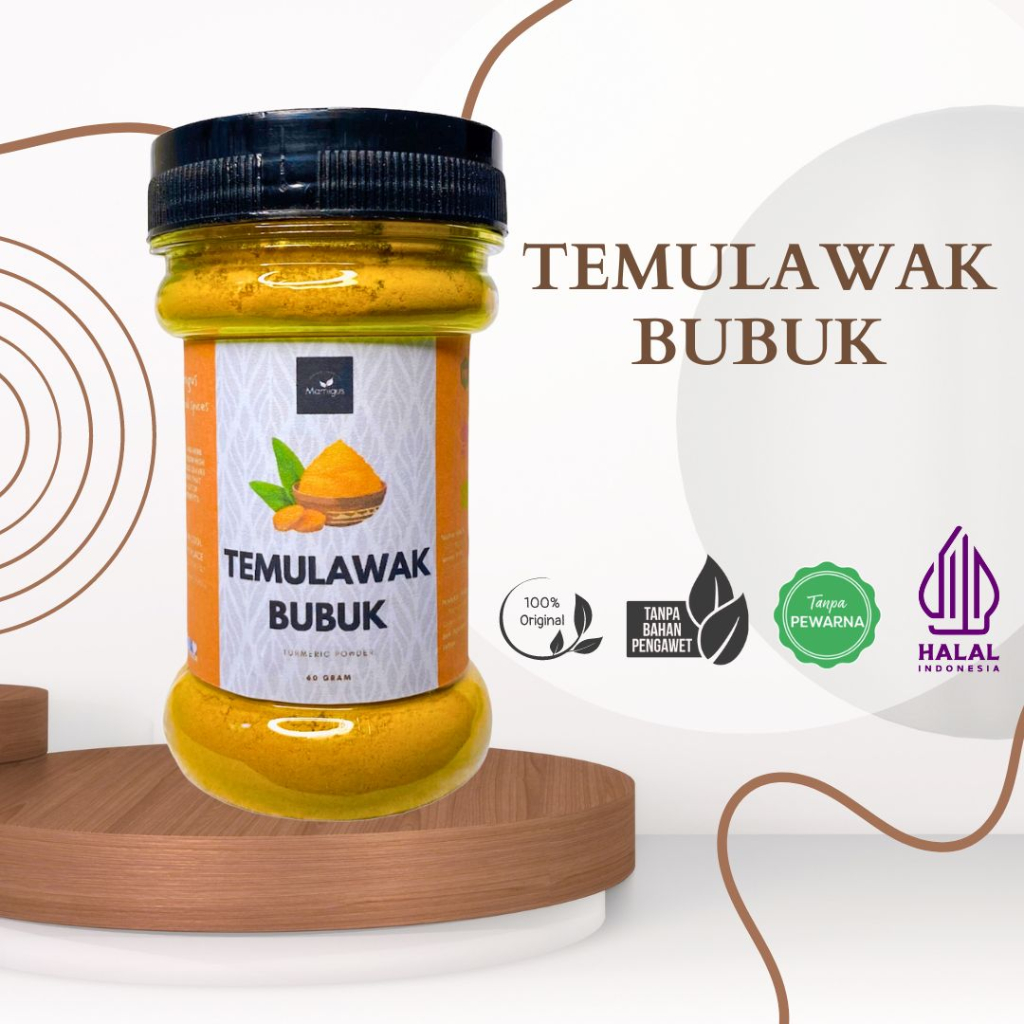 

TEMULAWAK BUBUK / Curcuma Powder Rempah Dapur dan Bumbu Masak Botol
