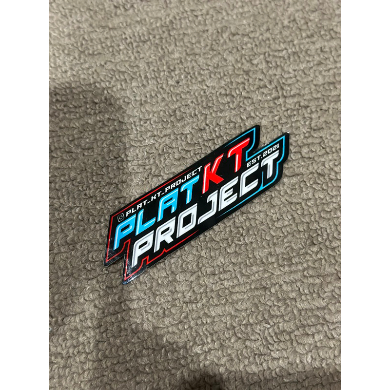 STIKER PLAT KT PROJECT