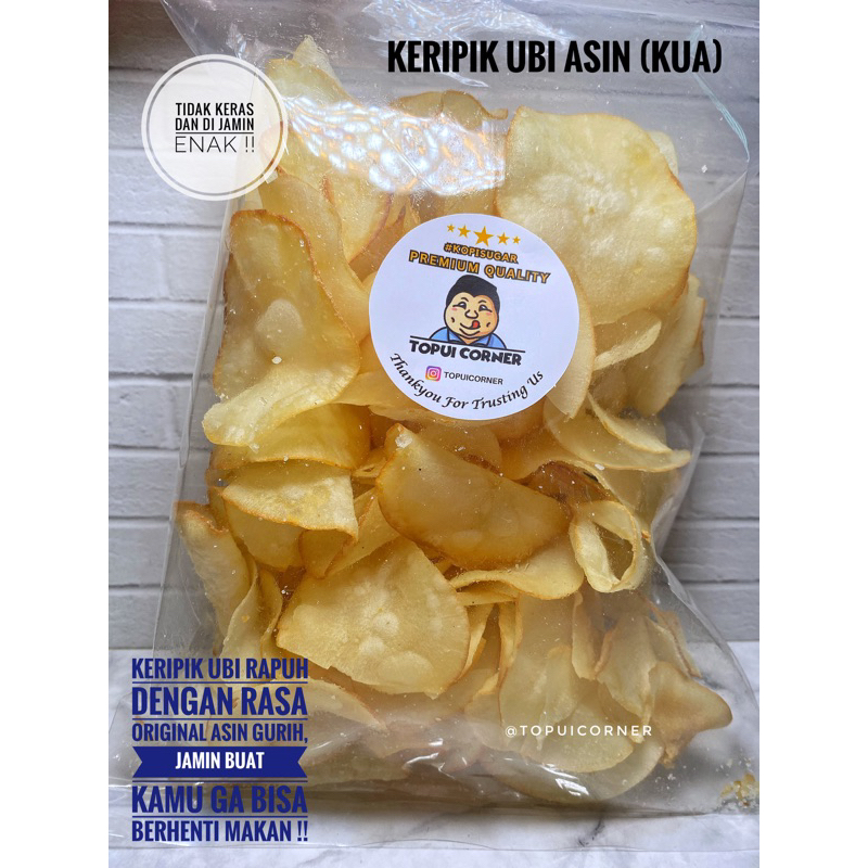 

KERIPIK UBI ASIN (KUA) by TOPUICORNER || PREMIUM QUALITY & FRESH MADE !! RASA ORIGINAL