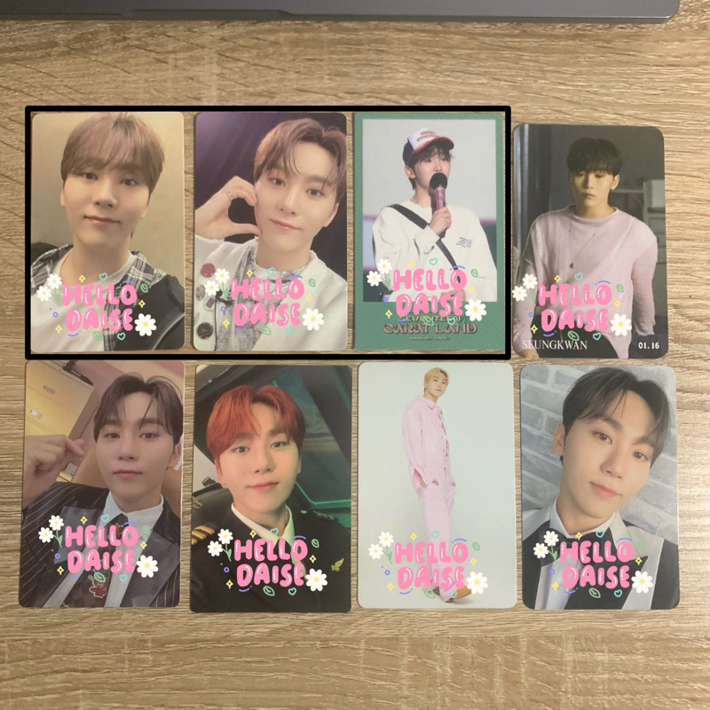 Seungkwan Seventeen FML Memory Book Carland Pilot Photocard