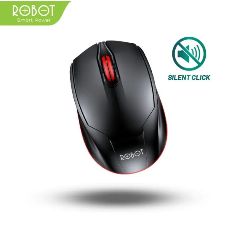 MOUSE WIRELESS SILENT CLICK 1600DPI ROBOT M310