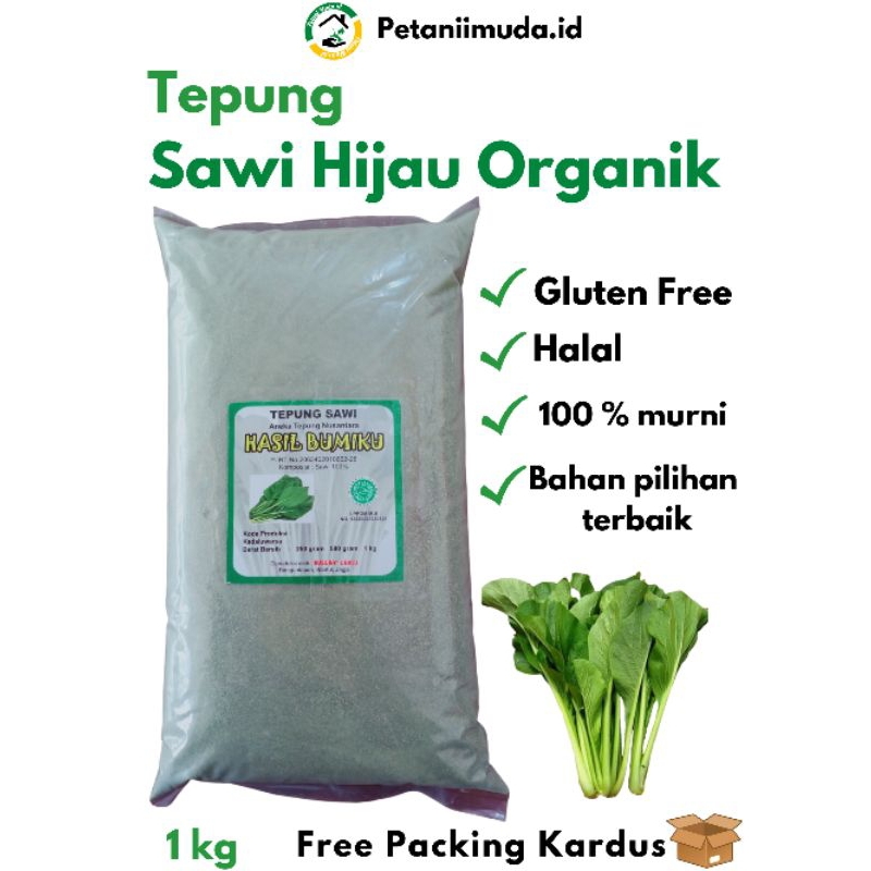 

Tepung Sawi Hijau kemasan 1 kg/Tepung Sawi Hijau MPASI/Tepung Sawi kemasan 1 kg/Mustard greens powder 1 kg/Mustard greens Flour 1 kg/Sawi Hijau Bubuk kemasan 1 kg/bubuk Sawi Hijau kemasan 1 kg/Sawi bubuk 1 kg/bubuk sawi kemasan 1 kg