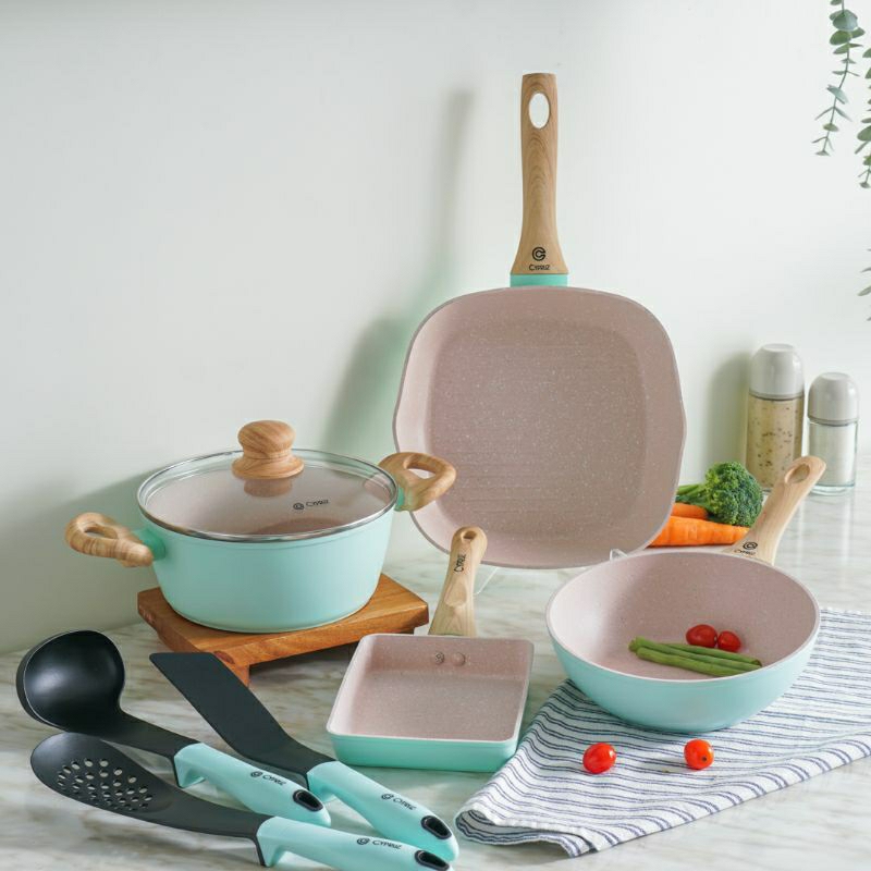 Cypruz Marble Series Cookware / panci pan dapur Cypruz