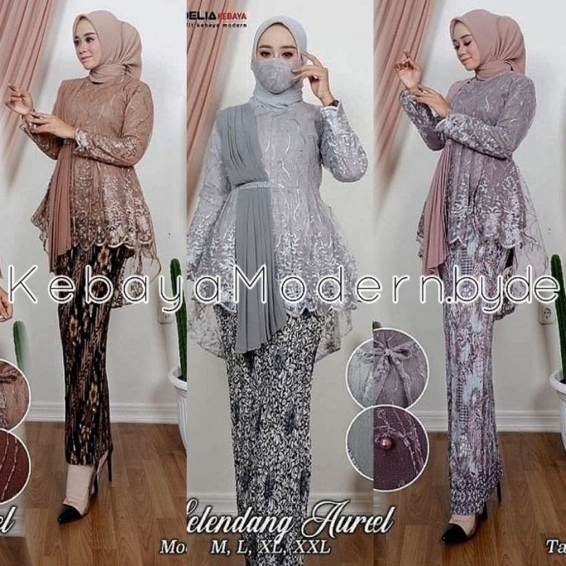 (Dijamin Realpict) SET / ATASAN KEBAYA SELENDANG AUREL REALPICT TERLARIS >KEBAYA REMAJA/KEBAYA FAVOR
