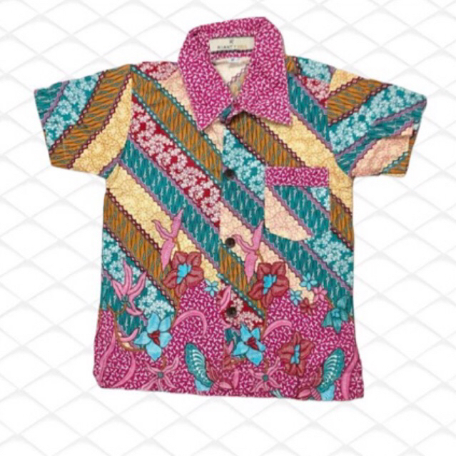 LIKE NEW 2-4 tahun / Preloved kemeja batik Rianti Kids anak laki - laki