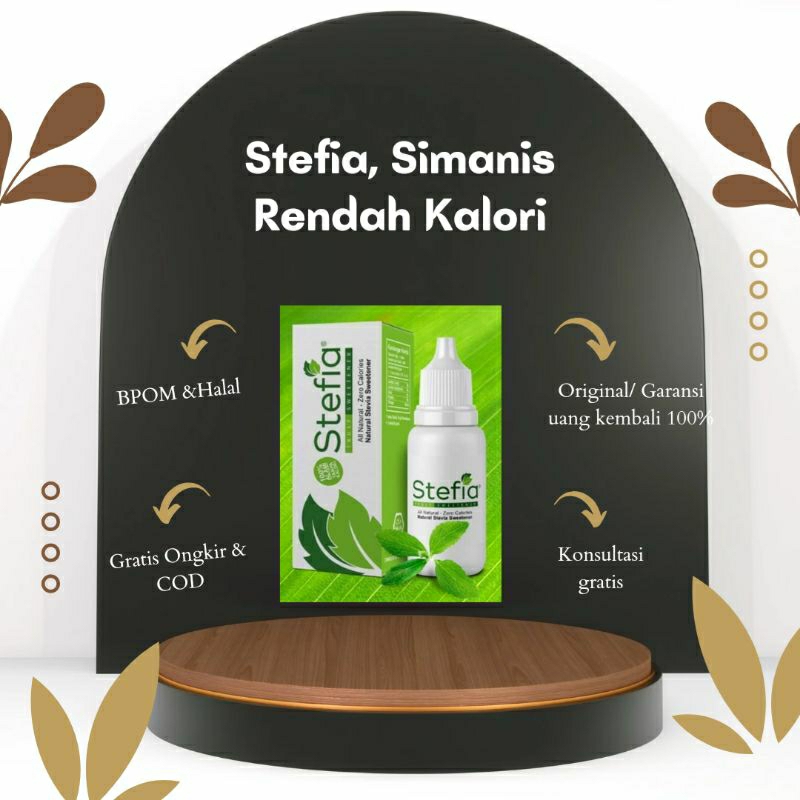 

StefiaTruly sweatener pemanis nol kalori daun stevia 15 ml gula diabetes