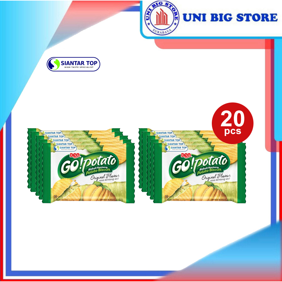 

Deo Go Potato Biscuit 8 gr x 20 Sachet Renteng GoPotato Biskuit