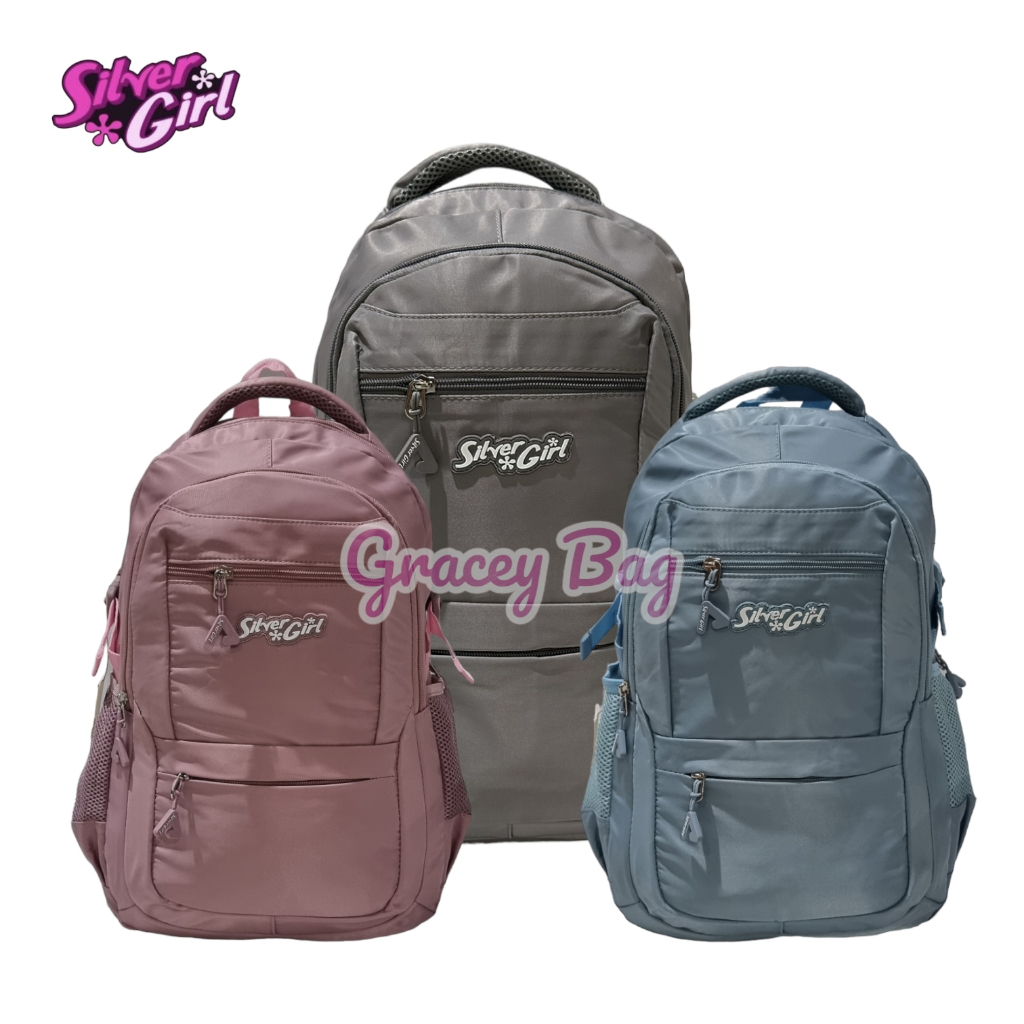 GB-70016F Tas Ransel Sekolah Anak Perempuan / Remaja Silvergirl